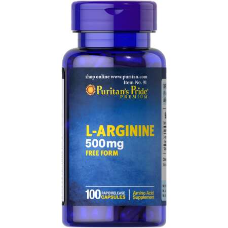 Puritan's Pride L-Arginine, 500mg - 100 caps