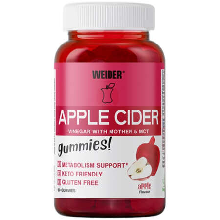 Weider Apple Cider, Apple - 50 gummies