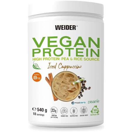 Weider Vegan Protein, Iced Cappuccino - 540g