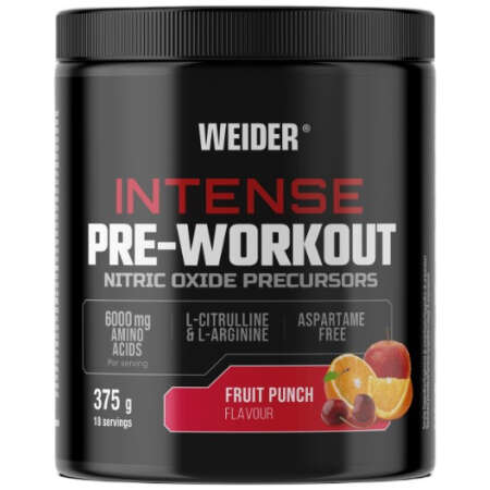 Weider Intense Pre-Workout, Fruit Punch - 375g