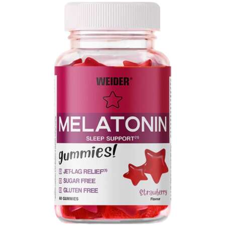 Weider Melatonin, Strawberry - 60 gummies