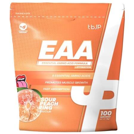 Trained by JP EAA + Hydration, Sour Peach Rings - 1000g