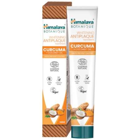 Himalaya Whitening Antiplaque Toothpaste Curcuma + Coconut Oil, Mint - 75ml.