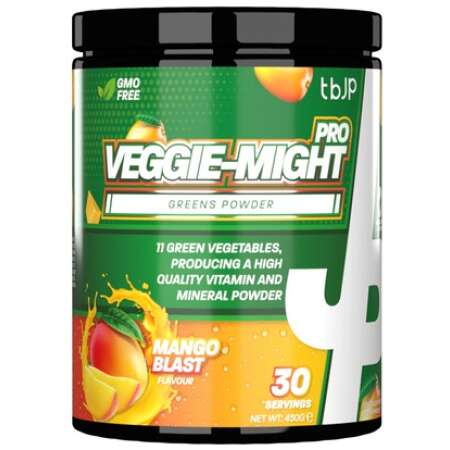 Trained by JP Veggie-Might Pro, Mango Blast - 450g