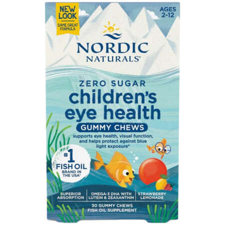 Nordic Naturals Children's Eye Health, Strawberry Lemonade - 30 gummies