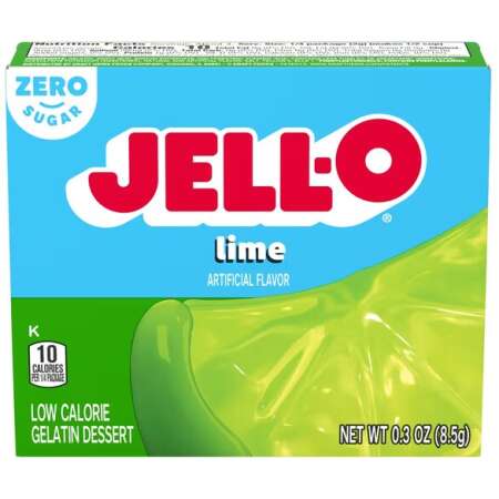 Jell-O Gelatin Dessert Sugar Free, Lime - 8.5g
