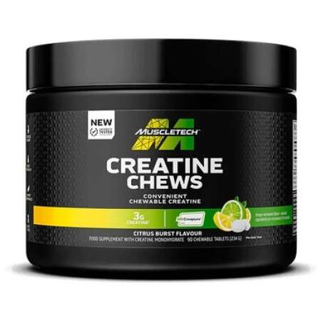MuscleTech Creatine Chews, Citrus Burst - 90 chewable tablets