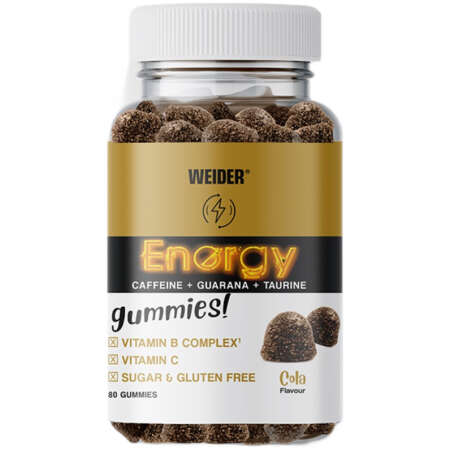 Weider Energy Gummies, Cola - 80 gummies