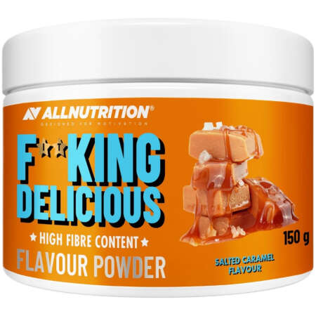 Allnutrition Fitking Delicious Flavour Powder, Salted Caramel - 150g