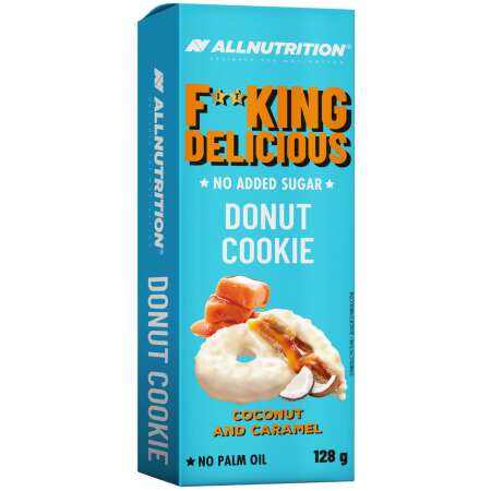 Allnutrition Fitking Delicious Donut Cookie, Coconut and Caramel - 128g