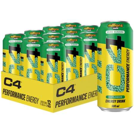 Cellucor C4 Performance Energy, Millions Apple - 12 x 500 ml.