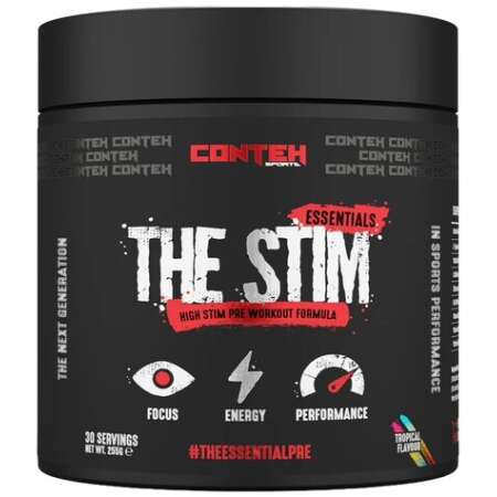 Conteh Sports The Stim Pre-Workout, Tropical Flavour - 255g