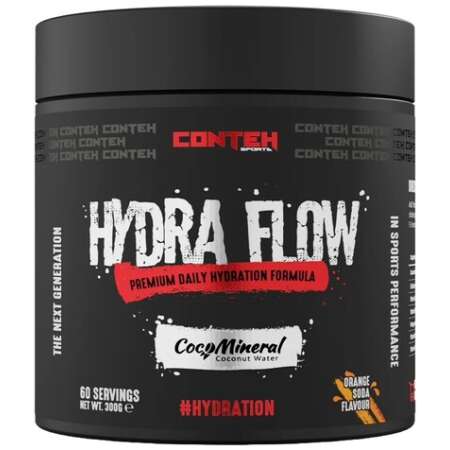 Conteh Sports Hydra Flow, Orange Soda - 300g