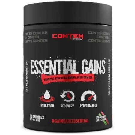Conteh Sports Essential Gains, Strawberry Lime - 465g
