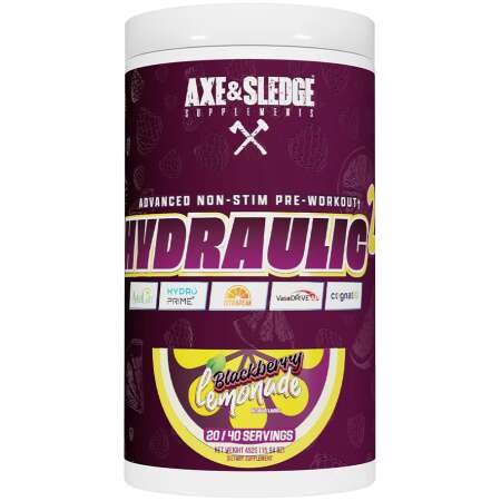 Axe & Sledge Hydraulic V2 Non-Stim Pre-Workout, Blackberry Lemonade - 452g