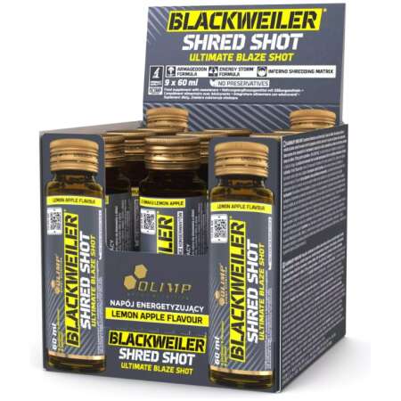 Olimp Nutrition Blackweiler Shred Shot, Lemon Apple - 9 x 60 ml.