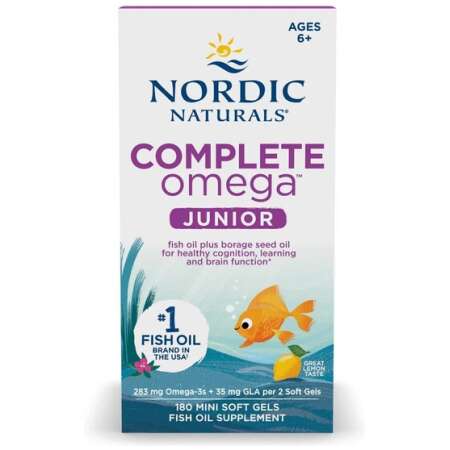 Nordic Naturals Complete Omega Junior, 283mg Lemon - 180 mini softgels