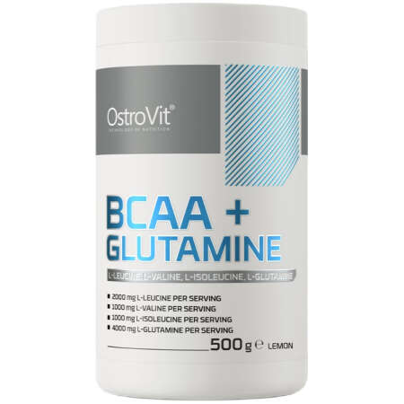 OstroVit BCAA + Glutamine, Lemon - 500g