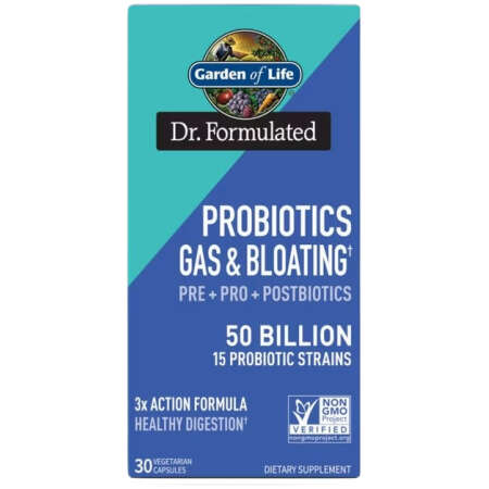 Garden of Life Dr. Formulated Probiotics Gas & Bloating - 30 vcaps
