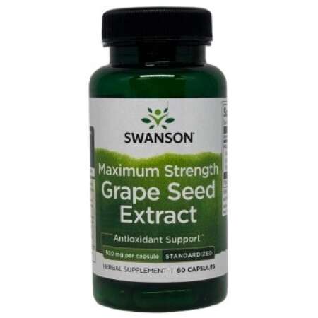 Swanson Grape Seed Extract, Maximum Strength - 60 caps