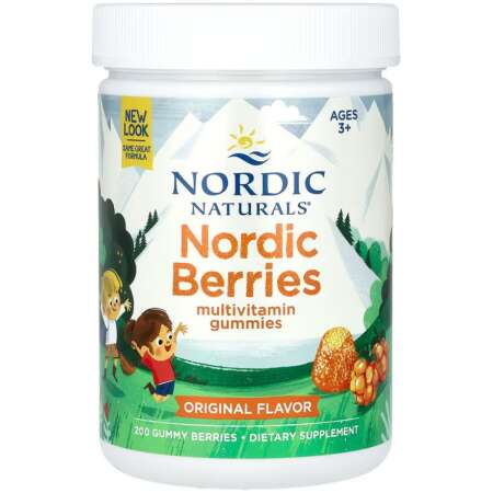 Nordic Naturals Nordic Berries Multivitamin, Original Flavor - 200 gummy berries