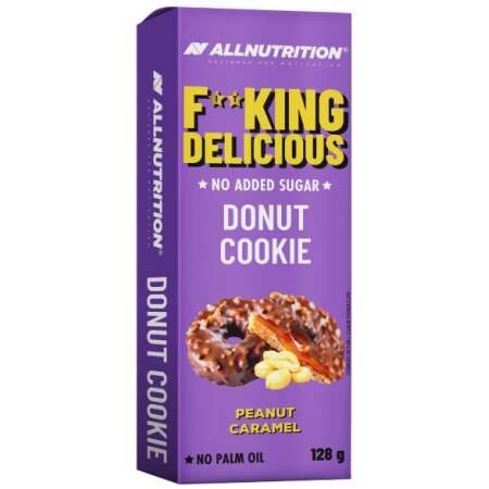 Allnutrition Fitking Delicious Donut Cookie, Peanut Caramel - 128g