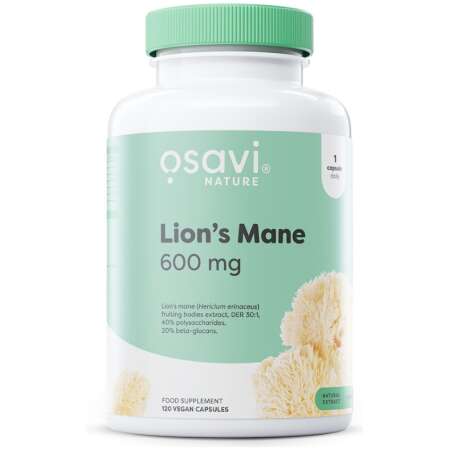 Osavi Lion's Mane, 600mg - 120 vegan caps