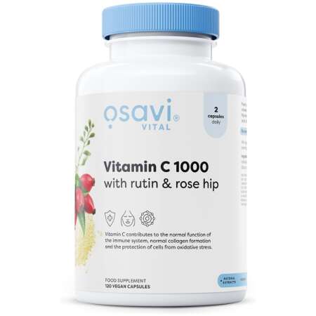 Osavi Vitamin C1000 with Rutin & Rose Hip - 120 vegan caps