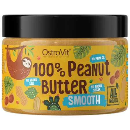 OstroVit 100% Peanut Butter, Smooth - 500g