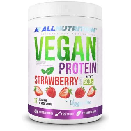 Allnutrition Vegan Protein, Strawberry - 500g