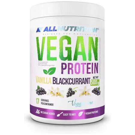 Allnutrition Vegan Protein, Vanilla Blackcurrant - 500g