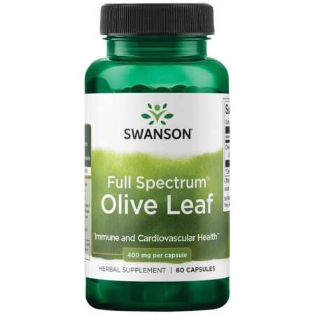 Swanson Full Spectrum Olive Leaf, 400mg - 60 caps
