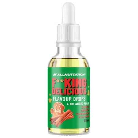 Allnutrition Fitking Delicious Flavour Drops, Cookie Crunch Cinnamon - 50 ml.