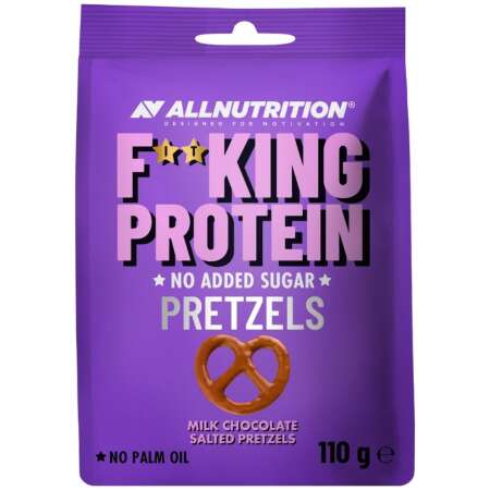 Allnutrition Fitking Protein Pretzels, Milk Chocolate Salted - 110g