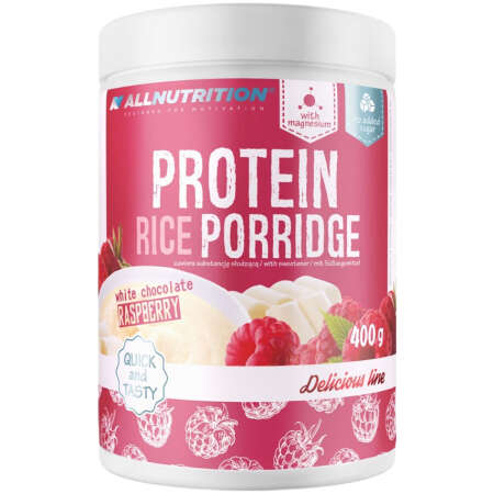 Allnutrition Protein Rice Porridge, White Chocolate-Raspberry - 400g