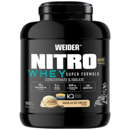 Weider Nitro Whey Super Formula, Vanilla Ice Cream - 908g