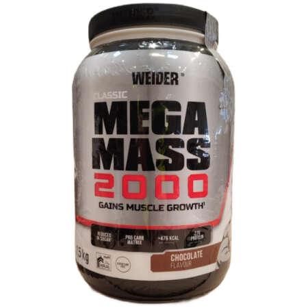 Weider Mega Mass 2000, Chocolate - 1500g