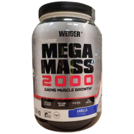 Weider Mega Mass 2000, Vanilla - 1500g