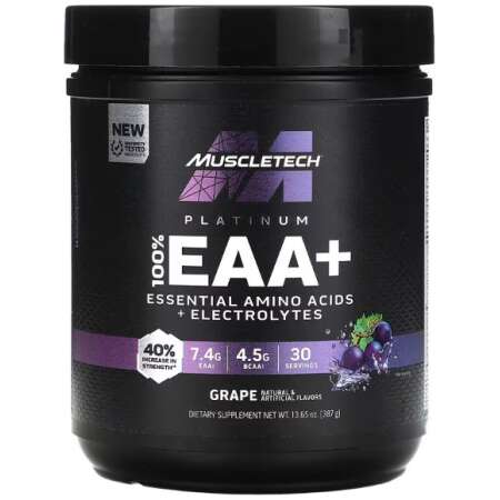 MuscleTech Platinum 100% EAA+, Grape - 387g