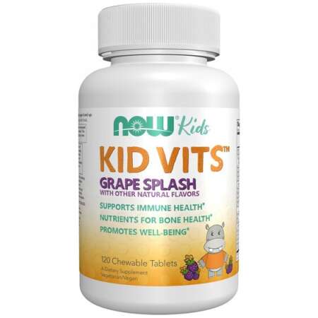 NOW Foods Kid Vits, Grape Splash - 120 chewables