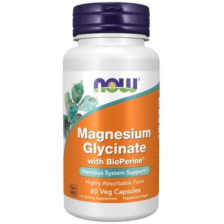 NOW Foods Magnesium Glycinate with BioPerine - 60 vcaps