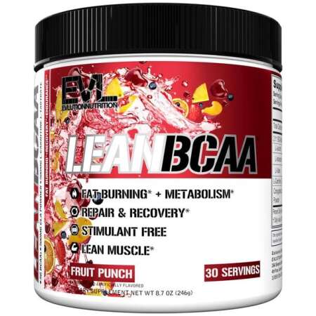 EVLution Nutrition Lean BCAA, Fruit Punch - 246g
