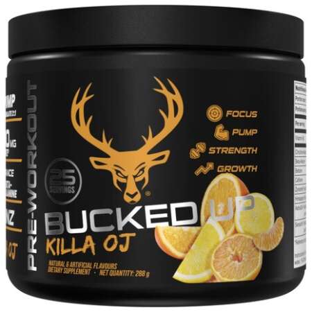 Bucked Up Bucked Up Pre-Workout, Killa OJ - 288g