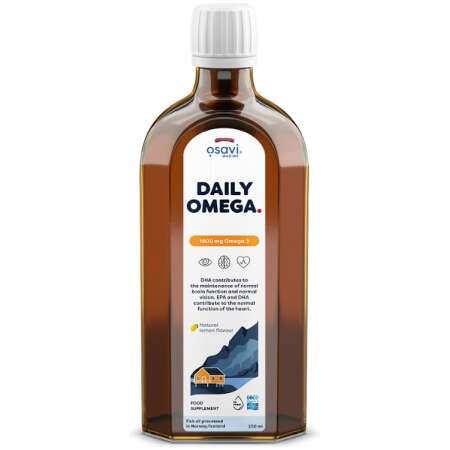 Osavi Daily Omega, 1600mg Omega 3 (Natural Lemon) - 250 ml.