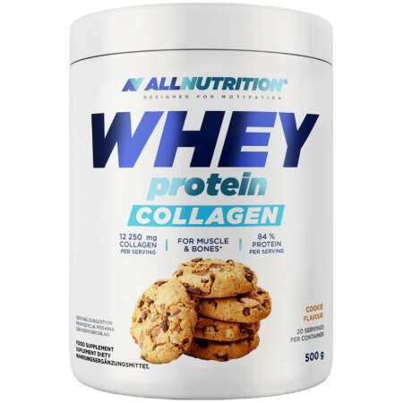 Allnutrition Whey Protein Collagen, Cookie - 500g