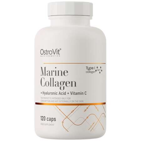 OstroVit Marine Collagen + Hyaluronic Acid + Vitamin C - 120 caps