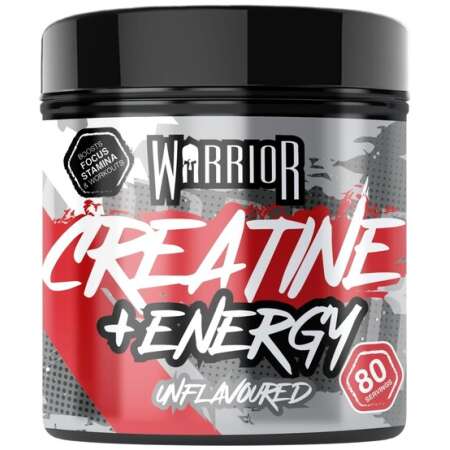 Warrior Creatine + Energy, Unflavoured - 360g