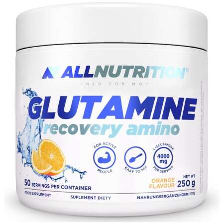 Allnutrition Glutamine Recovery Amino, Orange - 250g