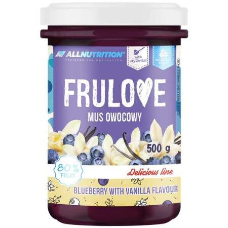 Allnutrition Frulove Mousse, Blueberry with Vanilla - 500g