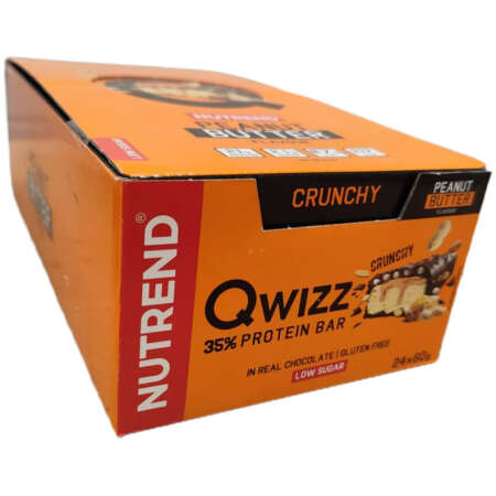 Nutrend Qwizz 35% Protein Bar, Peanut Butter - 24x 60g